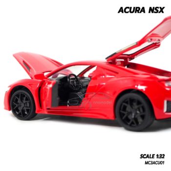 โมเดลรถ ACURA NSX สีแดง (1:32) รถโมเดล พร้อมถ่าน 1.5v x 3 ก้อน