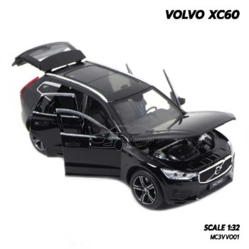 โมเดลรถ VOLVO XC60 สีดำ (1:32) เปิดประตูครบ