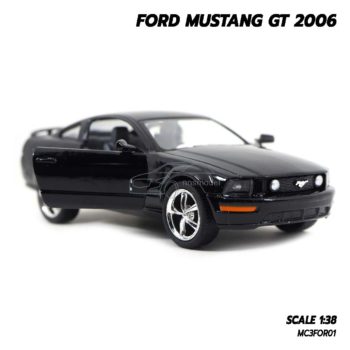 โมเดลรถ ฟอร์ดมัสแตง Ford Mustang GT 2006 (Scale 1:38) สีดำ รถเหล็กโมเดล ประกอบสำเร็จ มัสแตงจำลอง