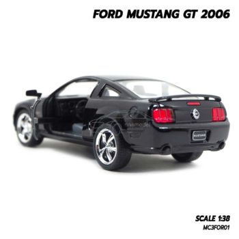 โมเดลรถ ฟอร์ดมัสแตง Ford Mustang GT 2006 (Scale 1:38) สีดำ รถเหล็กโมเดล ประกอบสำเร็จ พร้อมตั้งโชว์