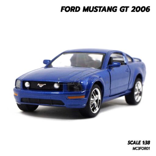 โมเดลมัสแตง Ford Mustang GT 2006 สีน้ำเงิน