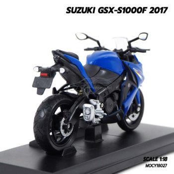 โมเดลรถบิ๊กไบค์ SUZUKI GSX-S1000F 2017 (1:18) โมเดลรถสะสม ประกอบสำเร็จ