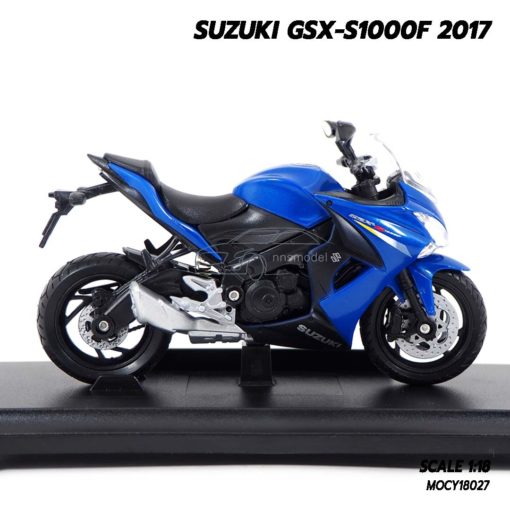 โมเดลรถบิ๊กไบค์ SUZUKI GSX-S1000F 2017 (1:18) โมเดลรถสะสม ประกอบสำเร็จ เหมือนจริง