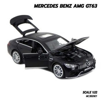 โมเดลรถเบนซ์ MERCEDES BENZ AMG GT63 สีดำด้าน (1:32) รถหล็กโมเดล เปิดได้ครบ