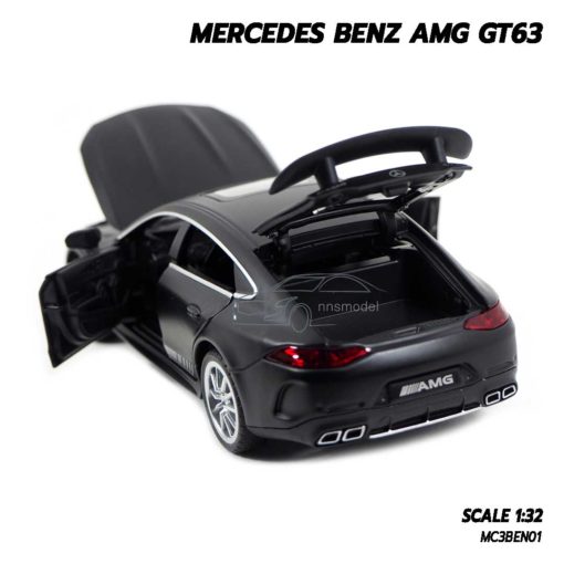 โมเดลรถเบนซ์ MERCEDES BENZ AMG GT63 สีดำด้าน (1:32) โมเดลรถเหล็ก ภายในสมจริง