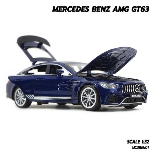 โมเดลรถเบนซ์ MERCEDES BENZ AMG GT63 สีน้ำเงิน (1:32) รถโมเดล ประกอบสำเร็จ