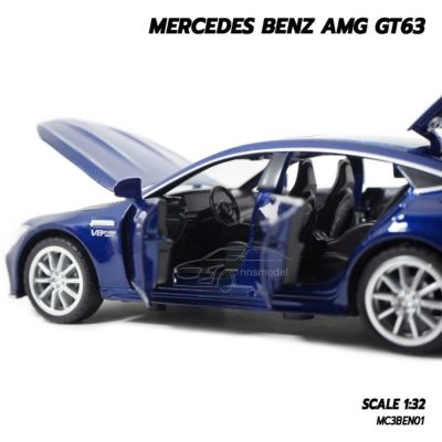 โมเดลรถเบนซ์ MERCEDES BENZ AMG GT63 สีน้ำเงิน (1:32) รถโมเดลจำลองเหมือนจริง