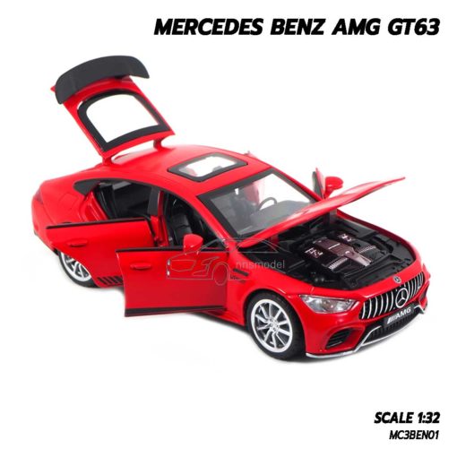 โมเดลรถเบนซ์ MERCEDES BENZ AMG GT63 สีแดง (1:32) โมเดลรถเหล็ก เปิดได้ครบ