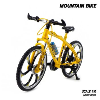 โมเดลจักรยาน เสือภูเขา MOUNTAIN BIKE สีเหลือง (1:10)