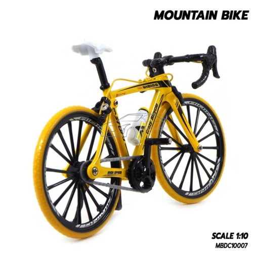 โมเดลจักรยาน เสือหมอบ MOUNTAIN BIKE สีเหลือง (1:10)