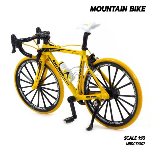 โมเดลจักรยาน เสือหมอบ MOUNTAIN BIKE สีเหลือง (1:10) จักรยานโมเดล ของขวัญ