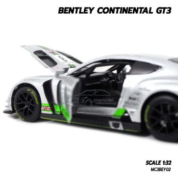 โมเดลรถ BENTLEY CONTINENTAL GT3 (1:32) โมเดลรถเหล็ก ภายในรถจำลองสมจริง