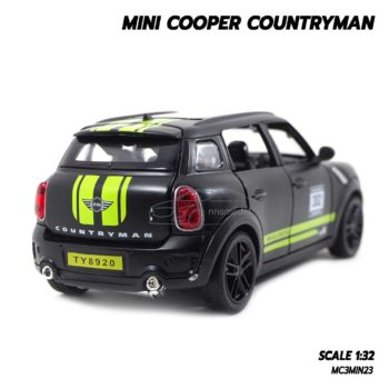 โมเดลรถ MINI COOPER COUNTRYMAN สีดำเขียว (1:32) รถเหล็กจำลอง มีเสียงมีไฟ