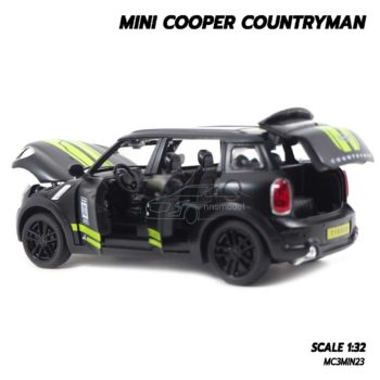 โมเดลรถ MINI COOPER COUNTRYMAN สีดำเขียว (1:32) รถโมเดลจำลอง ภายในรถเหมือนจริง