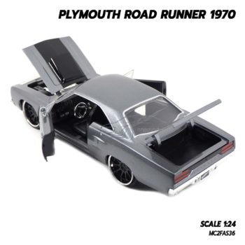 โมเดลรถฟาส PLYMOUTH ROAD RUNNER 1970 (1:24) โมเดลรถเหล็ก ของสะสม