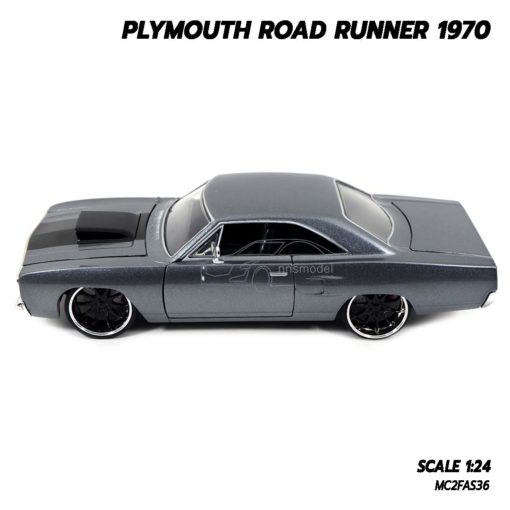 โมเดลรถฟาส PLYMOUTH ROAD RUNNER 1970 (1:24) โมเดลรถเหล็ก พร้อมตั้งโชว์