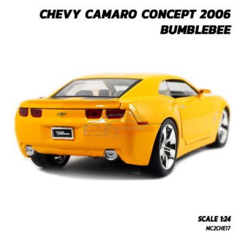 โมเดลรถ CHEVY CAMARO CONCEPT 2006 BUMBLEBEE (Scale 1:24) รถเหล็กจำลองเหมือนจริง