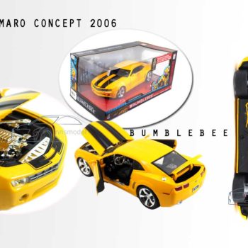 โมเดลรถ CHEVY CAMARO CONCEPT 2006 BUMBLEBEE (Scale 1:24) โมเดลรถเหล็ก บัมเบิ้ลบี ประกอบสำเร็จ พร้อมตั้งโชว์