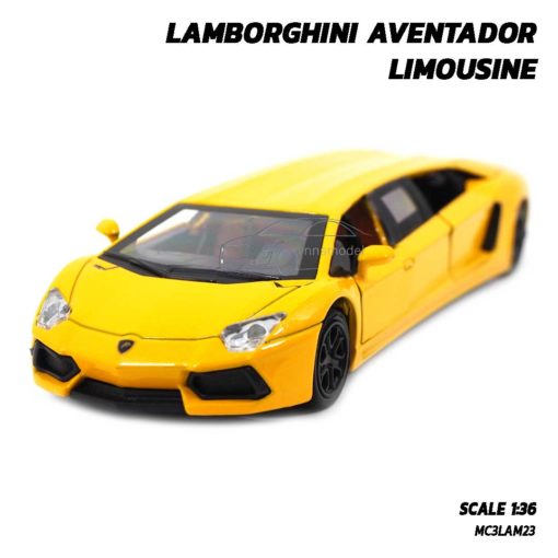 โมเดลรถ LAMBORGHINI AVENTADOR LIMOUSINE รถโมเดลมีเสียงมีไฟ