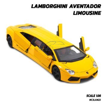 โมเดลรถ LAMBORGHINI AVENTADOR LIMOUSINE รถโมเดลประกอบสำเร็จ พร้อมถ่าน 1.5v x 3 ก้อน