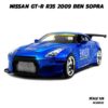 โมเดลรถ NISSAN GT-R R35 2009 BEN SOPRA สีน้ำเงิน (Scale 1:24) รุ่นขายดี