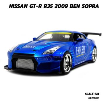 โมเดลรถ NISSAN GT-R R35 2009 BEN SOPRA สีน้ำเงิน (Scale 1:24) รุ่นขายดี