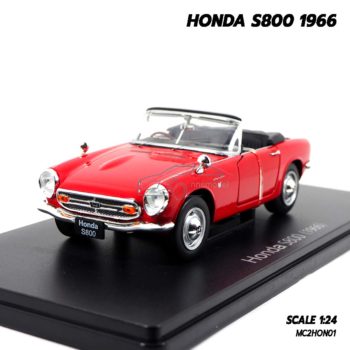 โมเดลรถคลาสสิค HONDA S800 1966 สีแดง (1:24)