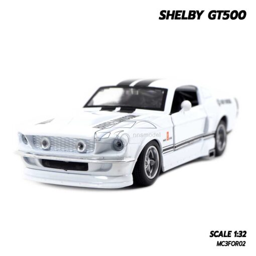 โมเดลรถ Shelby GT500 (Scale 1:32) โมเดลรถเหล็ก มีเสียงมีไฟ