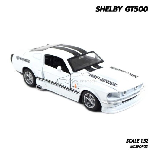 โมเดลรถ Shelby GT500 (Scale 1:32) โมเดลรถเหล็ก มีเสียงมีไฟ รถเหล็กจำลองเหมือนจริง