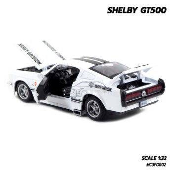 โมเดลรถ Shelby GT500 (Scale 1:32) โมเดลรถเหล็ก มีเสียงมีไฟ ภายในรถจำลองเหมือนจริง
