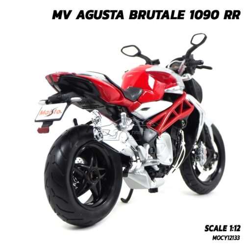 โมเดลบิ๊กไบค์ MV AGUSTA BRUTALE 1090 RR สีแดงบรอนด์ (Scale 1:12) โมเดลประกอบสำเร็จ