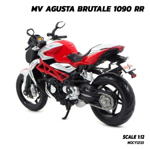 โมเดลบิ๊กไบค์ MV AGUSTA BRUTALE 1090 RR สีแดงบรอนด์ (Scale 1:12) โมเดลประกอบสำเร็จ เหมือนจริง