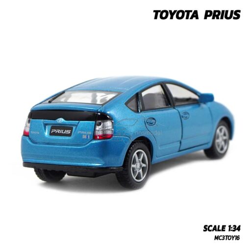 โมเดลรถ TOYOTA PRIUS สีฟ้า (1:34) โมเดลรถยนต์ โตโยต้า พรีอุส จำลองเหมือนจริง