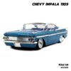 โมเดลรถคลาสสิค CHEVY IMPALA 1959 สีฟ้า (Scale 1:24) รถเหล็ก Jada Toy