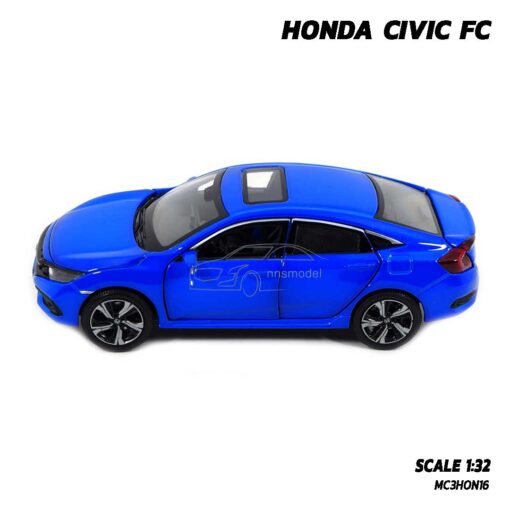 โมเดลรถฮอนด้า ซีวิค HONDA CIVIC FC สีน้ำเงิน (1:32) โมเดลซีวิค ประกอบสำเร็จ