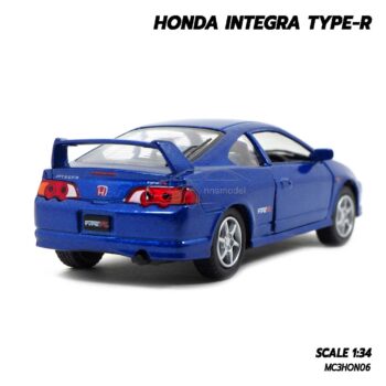 โมเดลรถ ฮอนด้า Honda Integra Type R สีน้ำเงิน รถเหล็กพร้อมตั้งโชว์