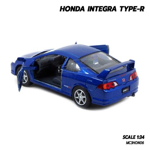 โมเดลรถ ฮอนด้า Honda Integra Type R สีน้ำเงิน รถเหล็กโมเดล จำลองสมจริง