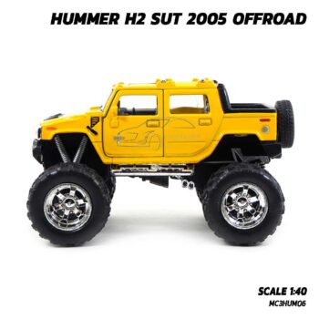 โมเดลรถ HUMMER H2 SUT 2005 OFFROAD สีเหลือง (1:40) รถของเล่น โมเดลรถสะสม Kinsmart