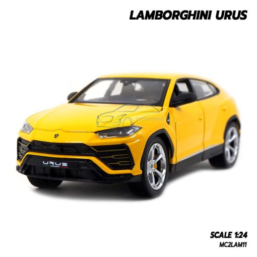 โมเดลรถ LAMBORGHINI URUS สีเหลือง Welly (1:24)