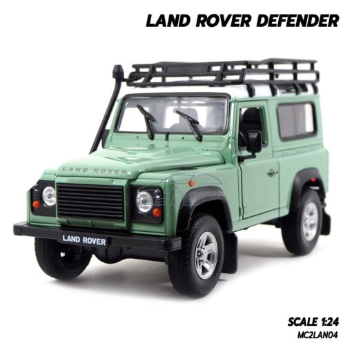 โมเดลรถ LAND ROVER DEFENDER สีเขียว Welly (1:24)