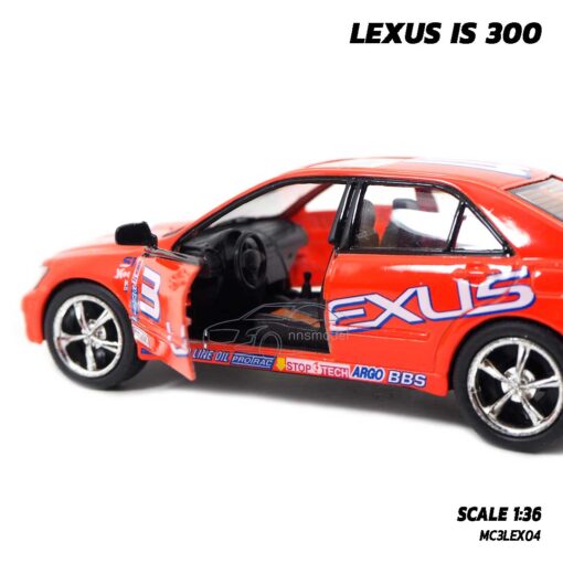 โมเดลรถ LEXUS IS 300 (Scale 1:36) ภายในรถจำลองสมจริง