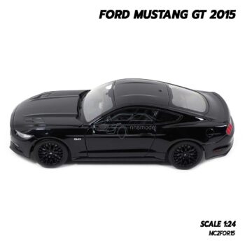 โมเดลรถมัสแตง FORD MUSTANG GT 2015 สีดำ (1:24) model รถมัสแตงจำลอง รถของเล่น ของสะสม Welly