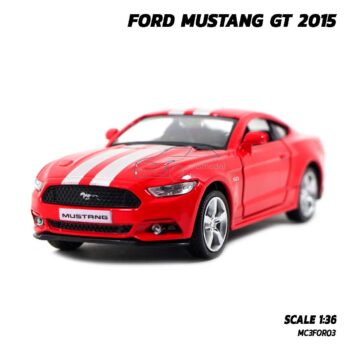 โมเดลรถมัสแตง FORD MUSTANG GT 2015 คาดลาย (1:36)