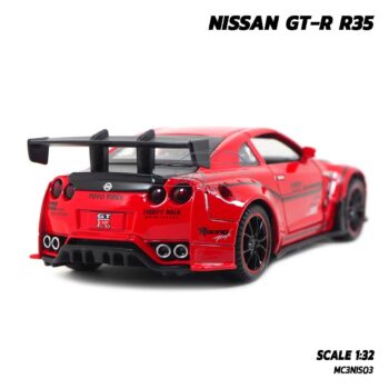 โมเดลรถยนต์ NISSAN GT-R R35 (1:32) Supercar Model นิสสัน จีทีอาร์ สีแดง จำลองเหมือนจริง