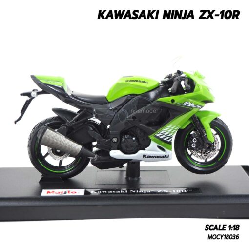 โมเดลบิ๊กไบค์ KAWASAKI NINJA ZX-10R (Scale 1:18) motorbike model พร้อมตั้งโชว์