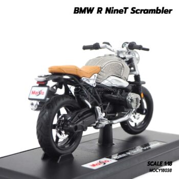 โมเดลมอเตอร์ไซด์ BMW R NineT Scrambler (Scale 1:18) โมเดลประกอบสำเร็จ พร้อมฐานตั้งโชว์