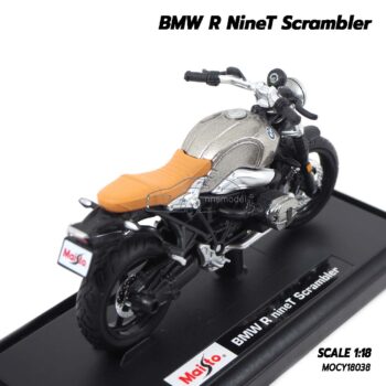 โมเดลมอเตอร์ไซด์ BMW R NineT Scrambler (Scale 1:18) โมเดลประกอบสำเร็จ เหมือนจริง