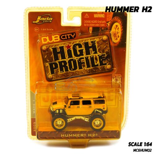 โมเดลรถ HUMMER H2 สีเหลือง Jada (1:64) โมเดลฮัมเมอร์