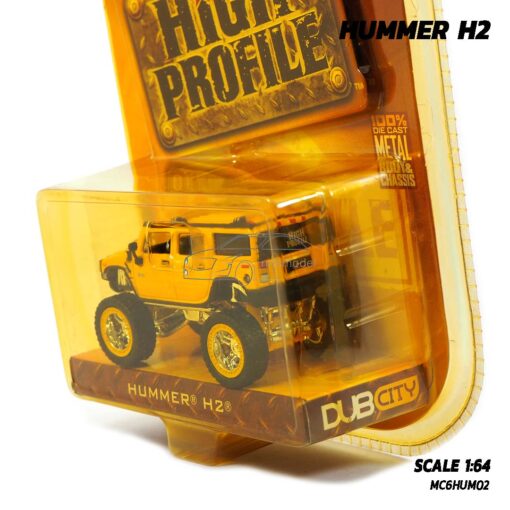 โมเดลรถ HUMMER H2 สีเหลือง Jada (1:64) โมเดลฮัมเมอร์ ของสะสม Jada