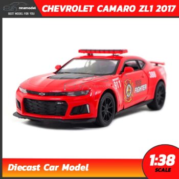 โมเดลรถตำรวจ CHEVROLET CAMARO ZL1 2017 (Scale 1:38) สีแดง